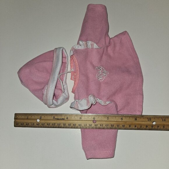 You & Me Pink White Doll Shirt Attached Hat - Picture 3 of 6